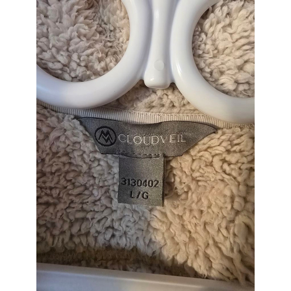 Cloudveil Women's Teddy Jacket Size Large Beige - Picture 4 of 5